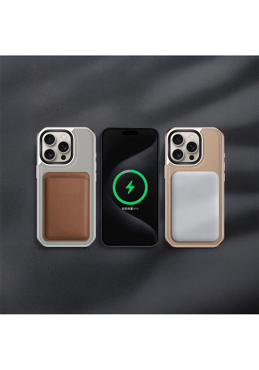 Apple iPhone 16 Pro Kılıf Manyetik Şarj Uyumlu Standlı Leto Kapak