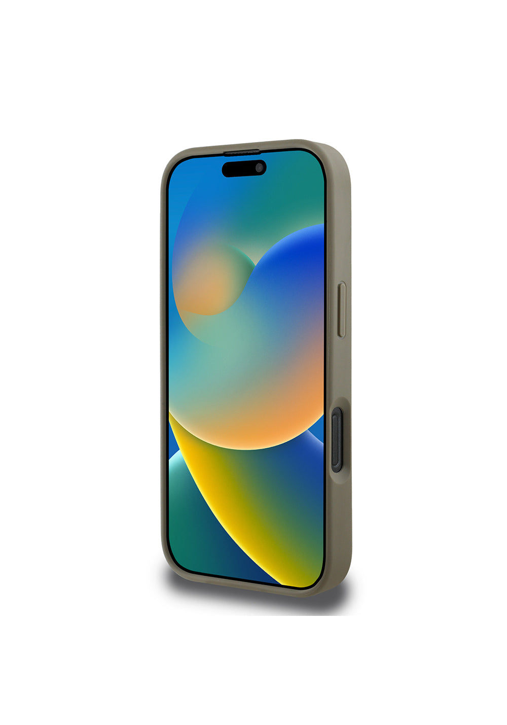 Apple iPhone 16 Pro Max Kılıf DKNY Orijinal Lisanslı Manyetik Şarj Uyumlu 3D Yazılı Grid Pattern Kapak