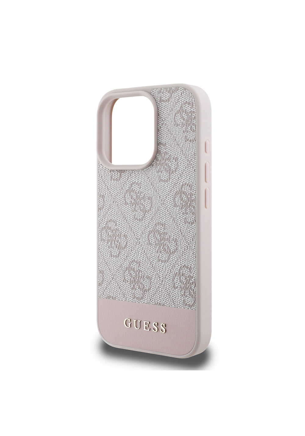 Apple iPhone 16 Pro Kılıf Guess Orijinal Lisanslı PU Deri Şerit Logo Dizaynlı Kapak