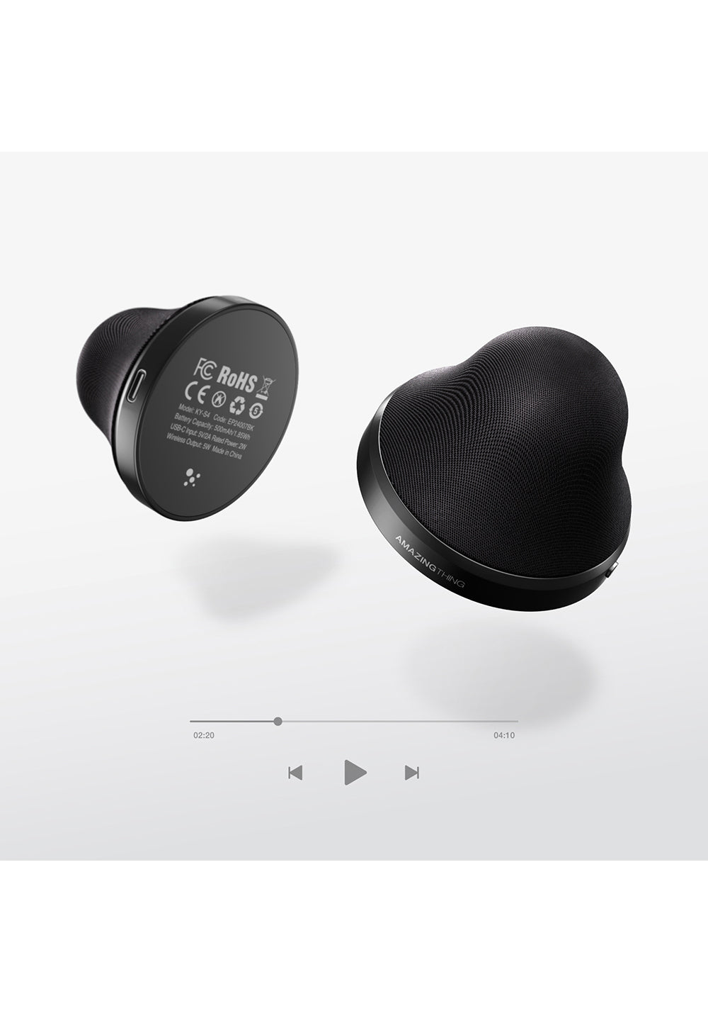 Amazingthing MagPlay Pocket Wireless Şarj Destekli Mini Bluetooth Speaker Hoparlör v5.4