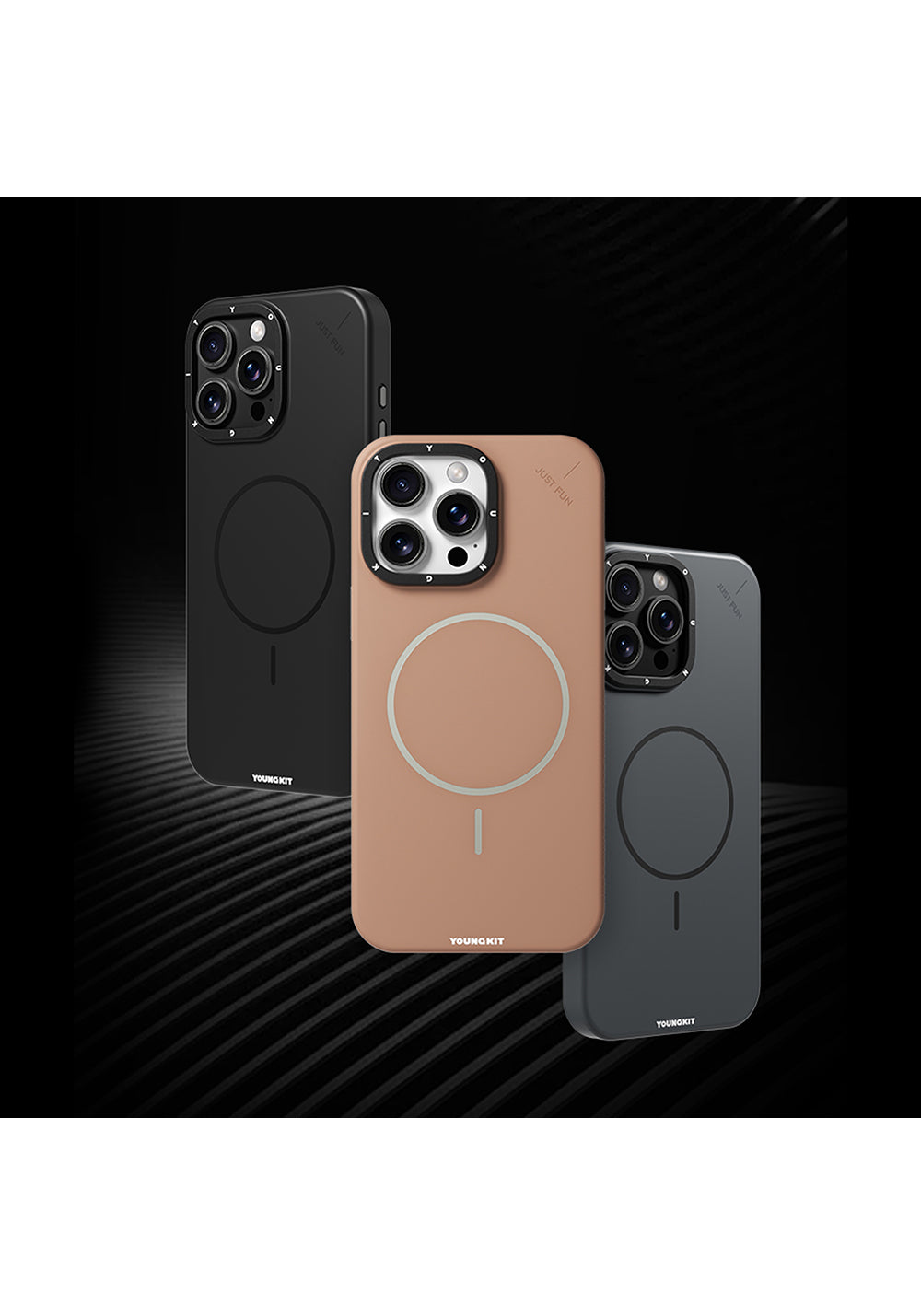 Apple iPhone 16 Pro Kılıf Manyetik Şarj Uyumlu Youngkit Dynamag Serisi Kapak