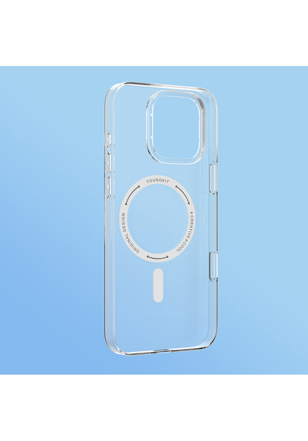 Apple iPhone 16 Pro Max Kılıf Manyetik Şarj Uyumlu Youngkit Ice Serisi Kapak