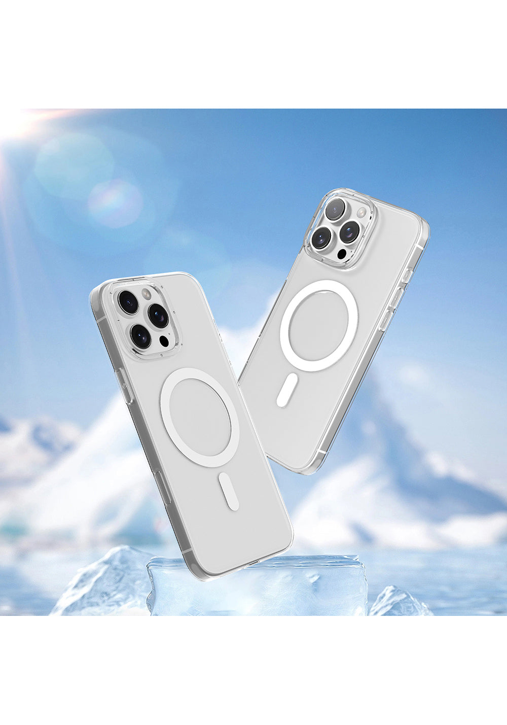 Apple iPhone 16 Pro Max Kılıf Manyetik Şarj Uyumlu Youngkit Ice Serisi Kapak
