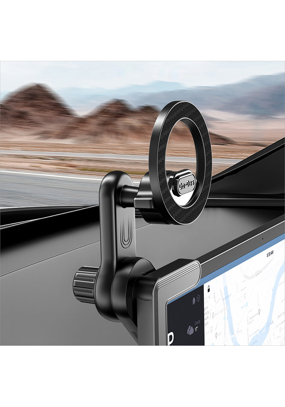 Go Des GD-HD337 360° Dönebilen Başlıklı V Köşeli Laptop - Monitör Telefon Tutucu