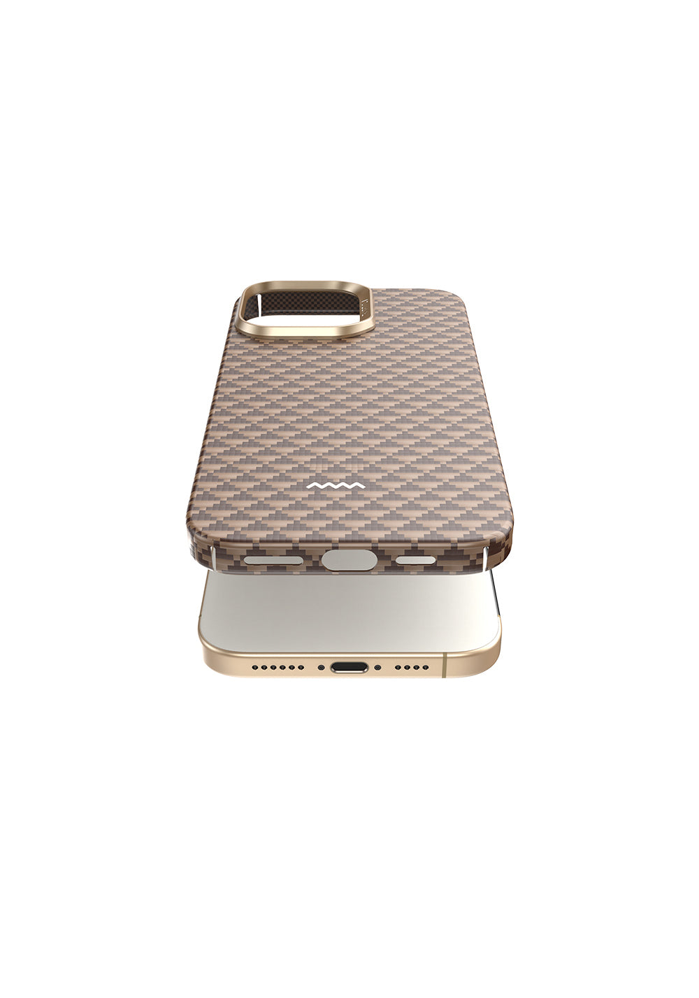 Apple iPhone 16 Pro Kılıf Manyetik Şarj Uyumlu Raptic Aramid Skin Origin Serisi Karbon Kapak
