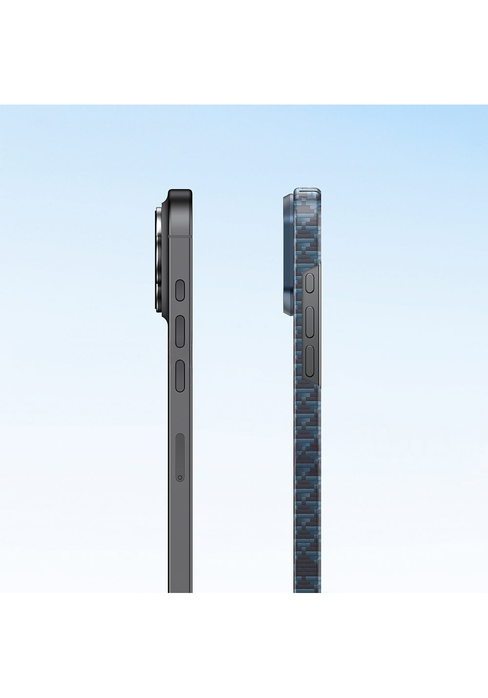 Apple iPhone 16 Pro Kılıf Manyetik Şarj Uyumlu Raptic Aramid Skin Origin Serisi Karbon Kapak