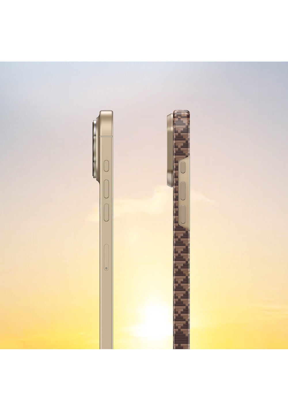 Apple iPhone 16 Pro Kılıf Manyetik Şarj Uyumlu Raptic Aramid Skin Origin Serisi Karbon Kapak