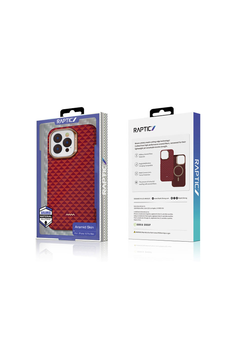 Apple iPhone 16 Pro Kılıf Manyetik Şarj Uyumlu Raptic Aramid Skin Origin Serisi Karbon Kapak