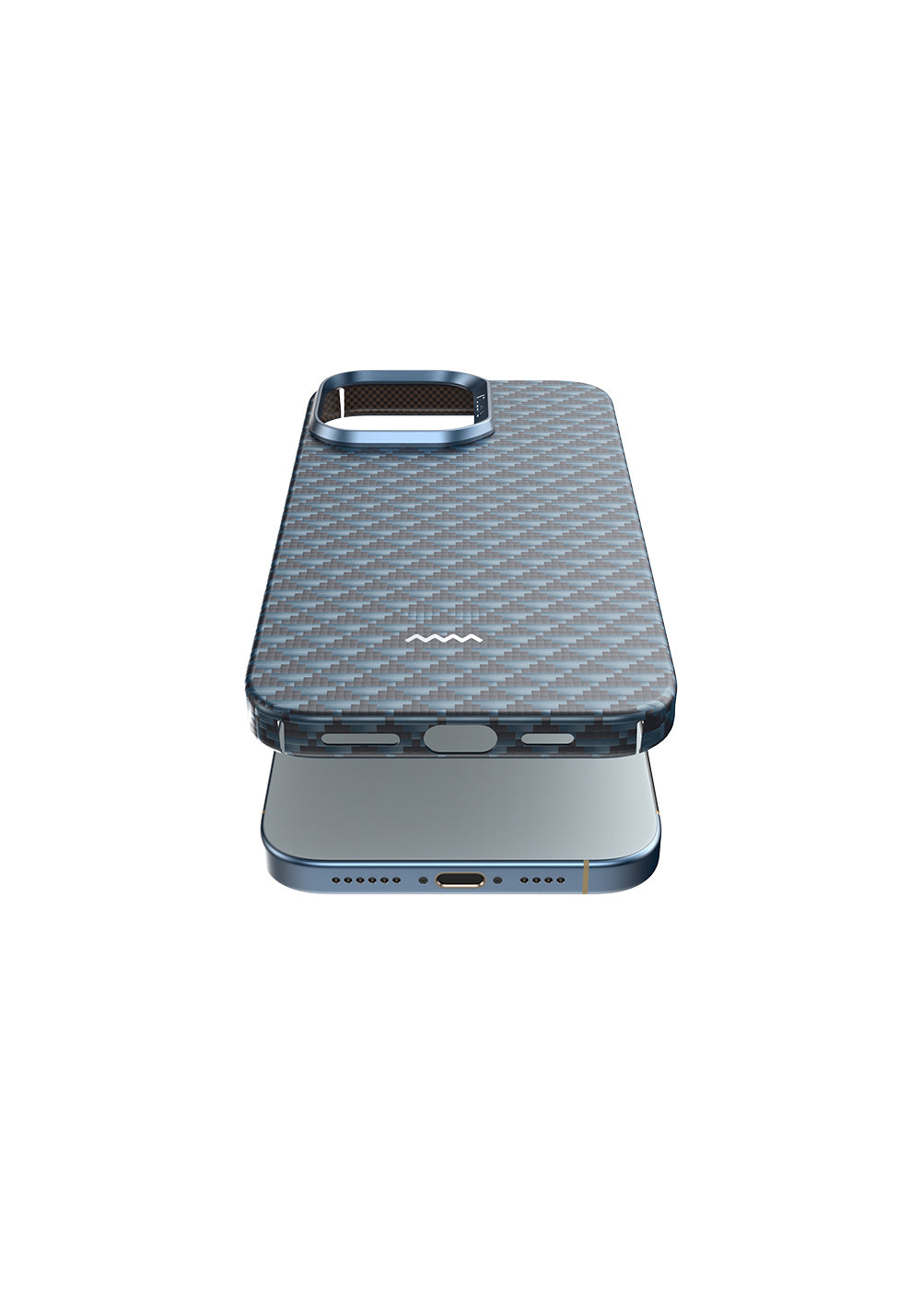Apple iPhone 16 Pro Max Kılıf Manyetik Şarj Uyumlu Raptic Aramid Skin Origin Serisi Karbon Kapak