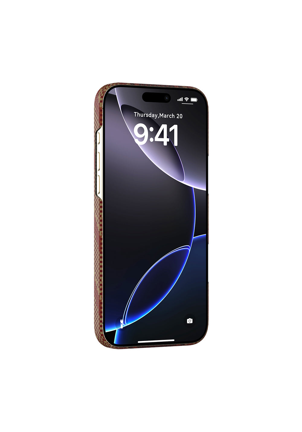 Apple iPhone 16 Pro Kılıf Manyetik Şarj Uyumlu Raptic Aramid Skin Bionic Serisi Karbon Kapak
