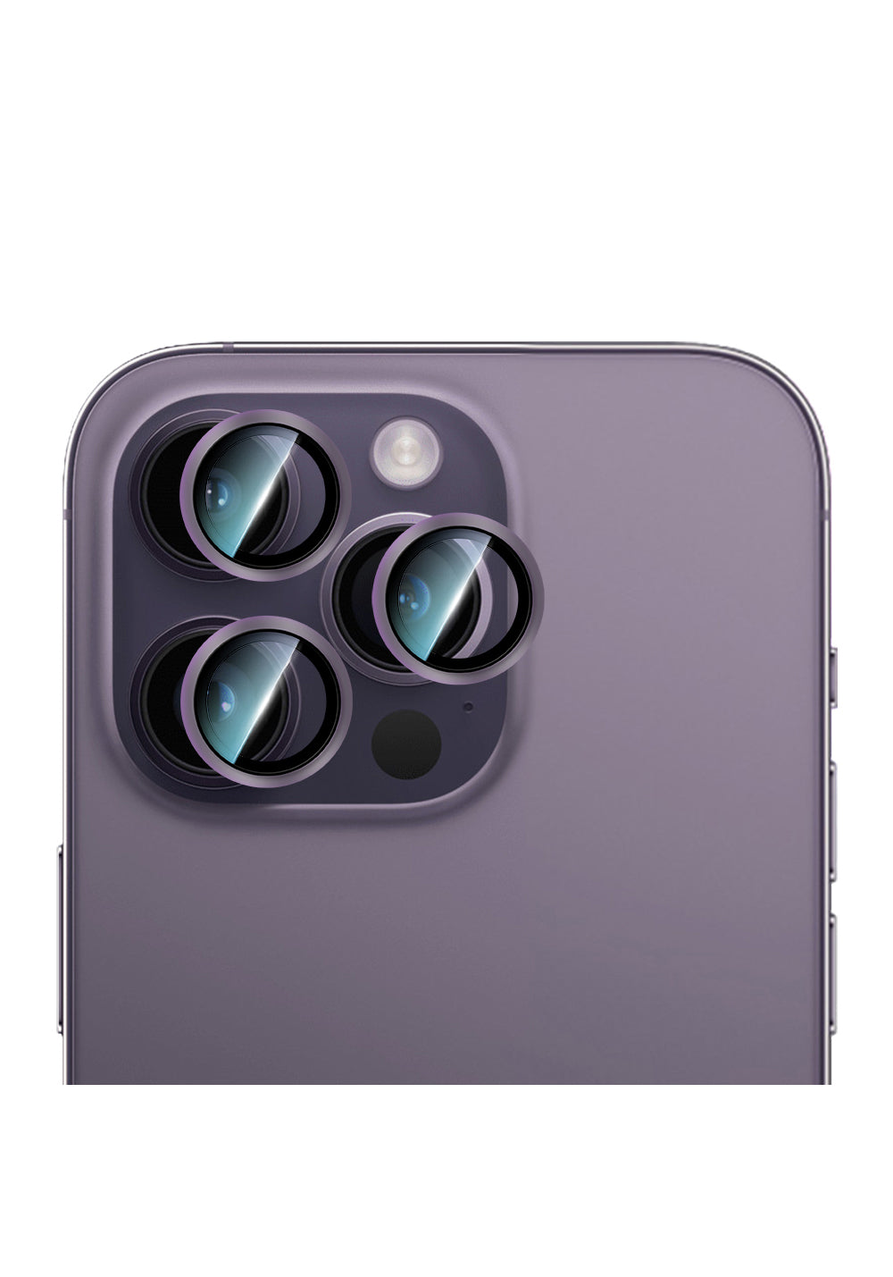 Apple iPhone 14 Pro Max CaseWorld Alloy Serisi Oleofobik Anti Reflective Kamera Lens Koruyucu