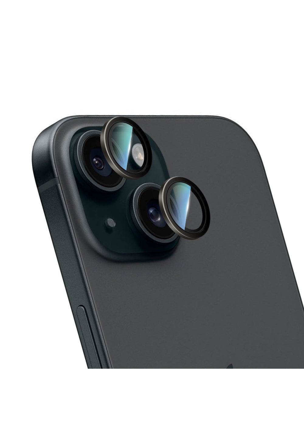 Apple iPhone 15 Plus CaseWorld Alloy Serisi Oleofobik Anti Reflective Kamera Lens Koruyucu