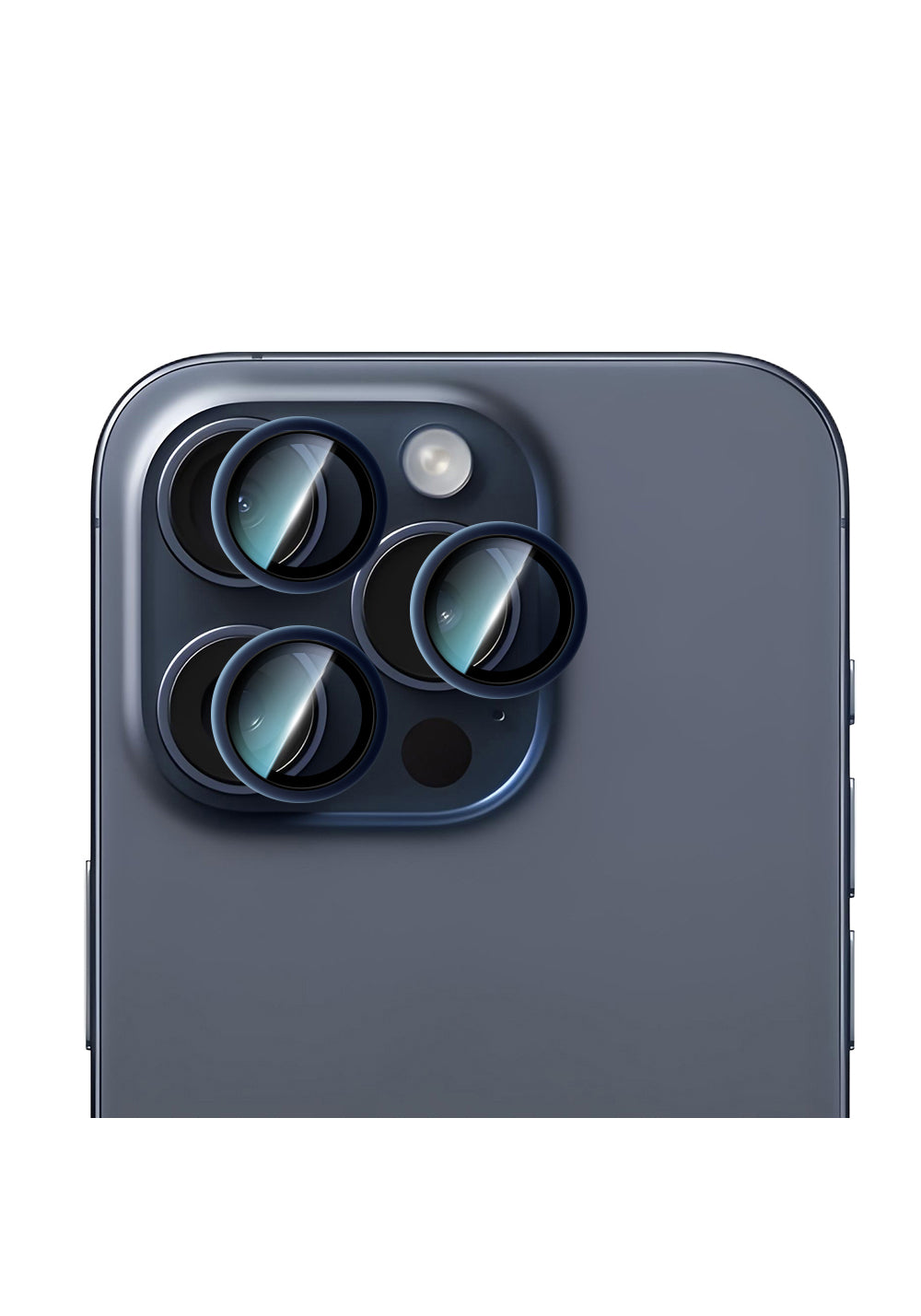 Apple iPhone 15 Pro Max CaseWorld Alloy Serisi Oleofobik Anti Reflective Kamera Lens Koruyucu