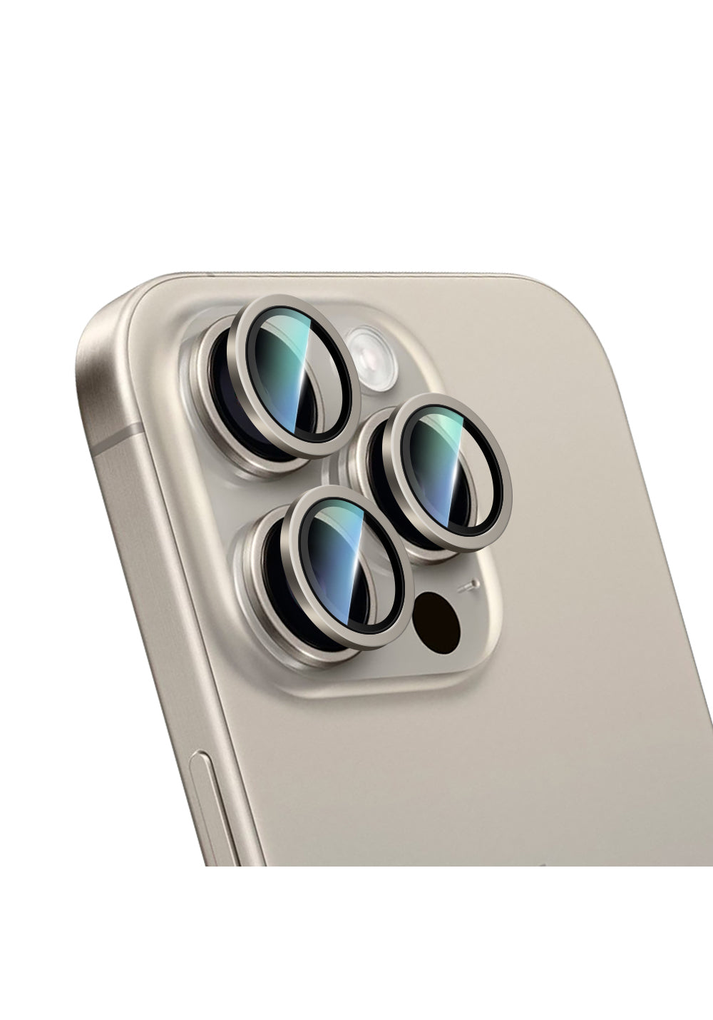 Apple iPhone 15 Pro Max CaseWorld Alloy Serisi Oleofobik Anti Reflective Kamera Lens Koruyucu