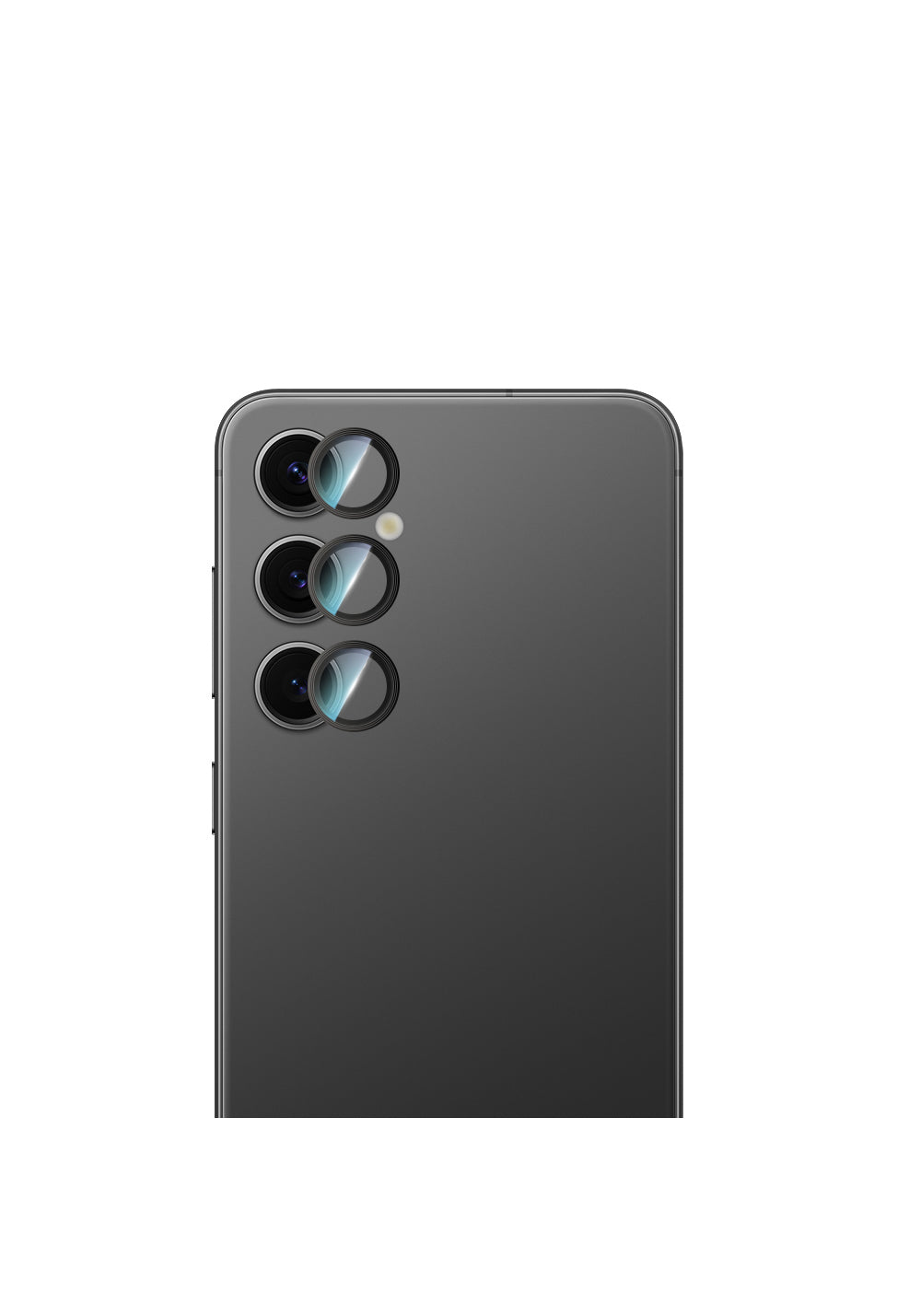 Galaxy S24 CaseWorld Alloy Serisi Oleofobik Anti Reflective Kamera Lens Koruyucu