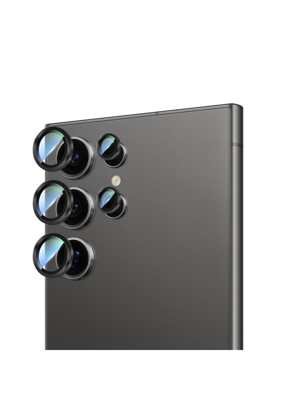 Galaxy S24 Ultra CaseWorld Alloy Serisi Oleofobik Anti Reflective Kamera Lens Koruyucu