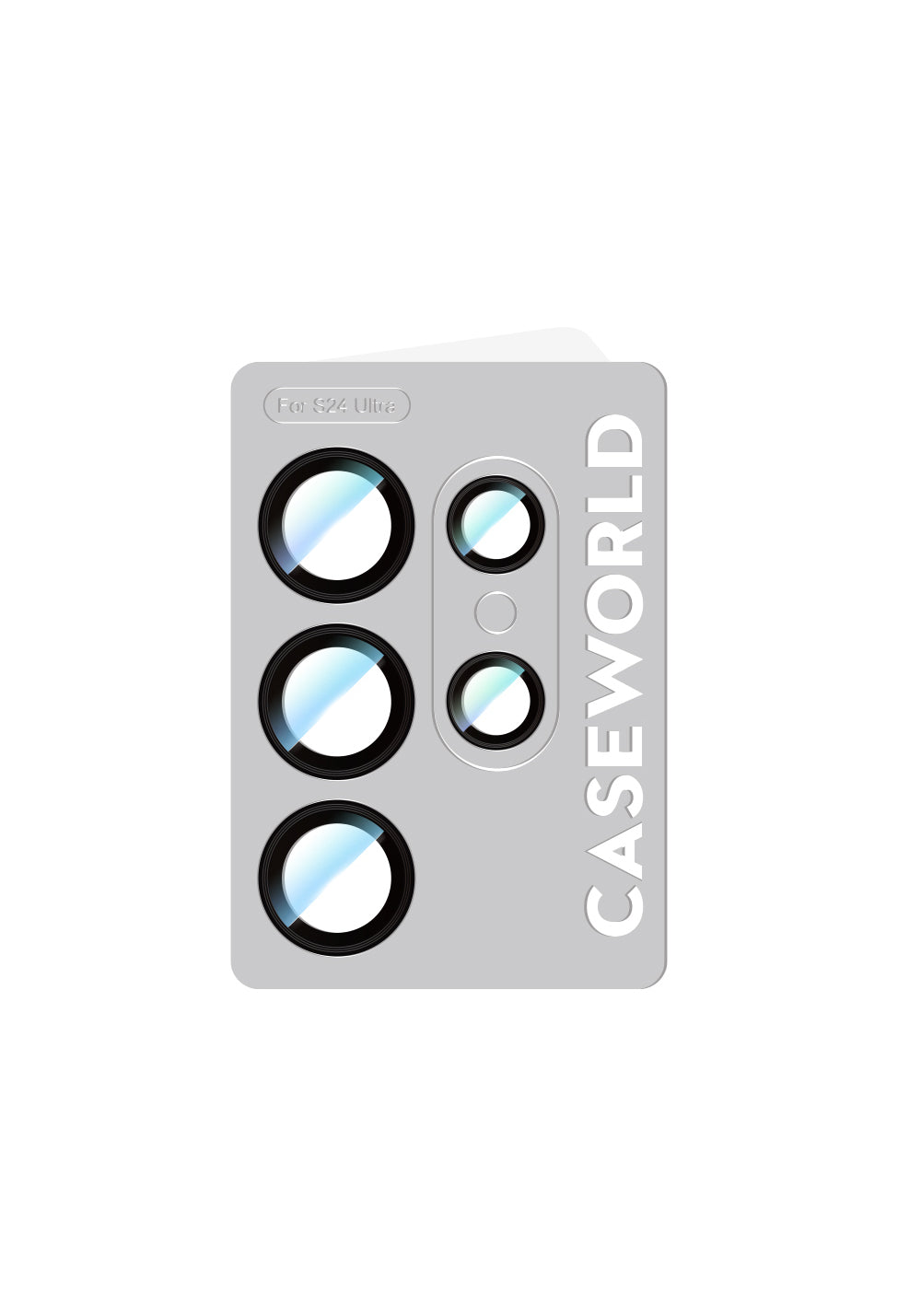 Galaxy S24 Ultra CaseWorld Alloy Serisi Oleofobik Anti Reflective Kamera Lens Koruyucu