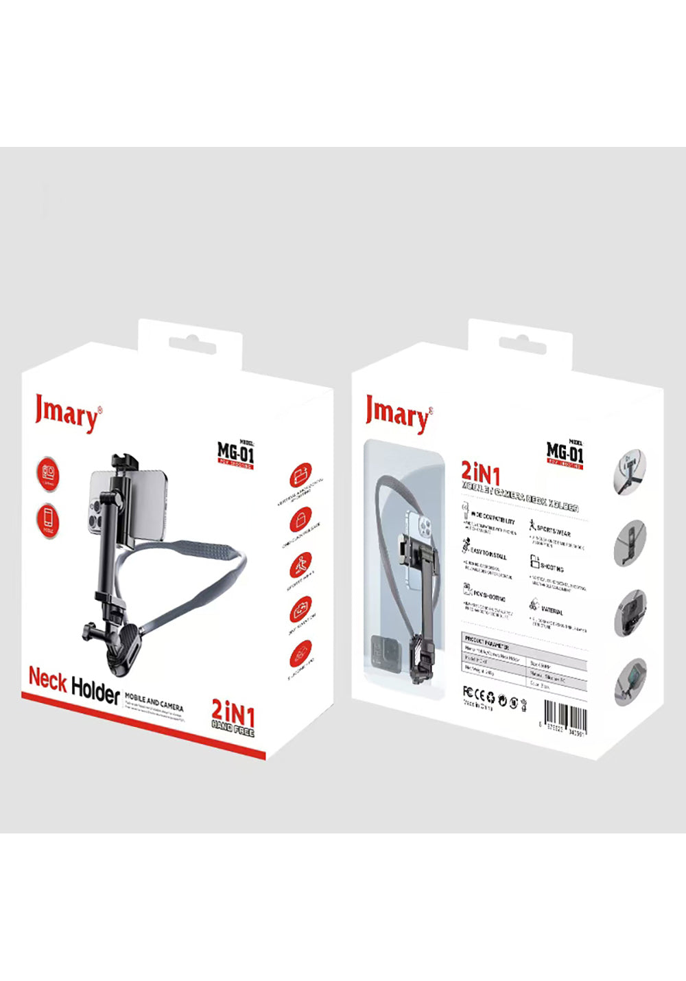 Jmary MG-01 2in1 Eller Serbest Boyun Askılı Telefon Tutucu