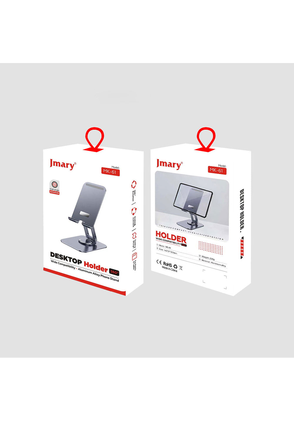 Jmary MK-61 Ayarlanabilir Katlanabilir 360 Derece Dönebilen Telefon ve Tablet Standı