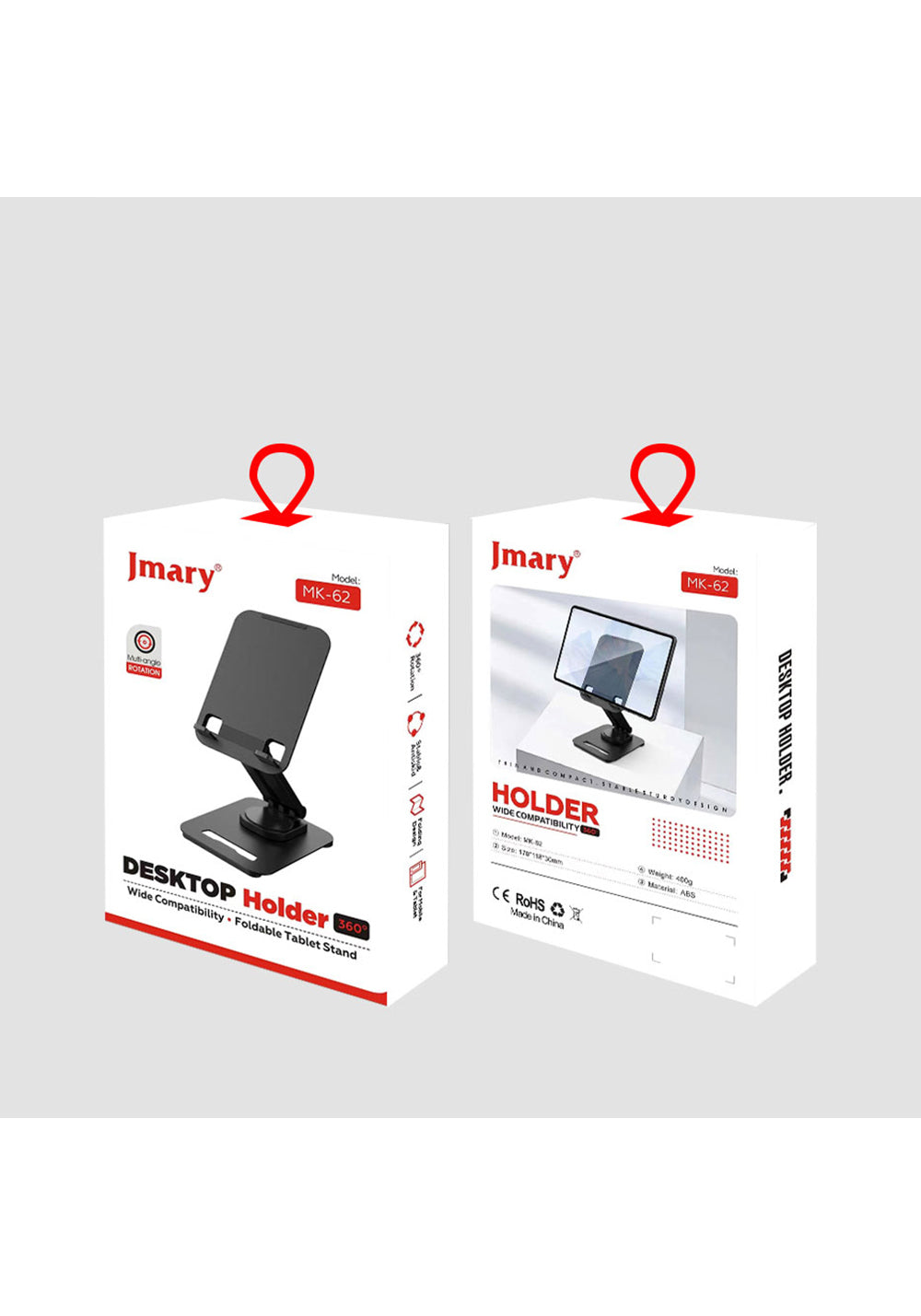 Jmary MK-62 Ayarlanabilir Katlanabilir 360 Derece Dönebilen Telefon ve Tablet Standı