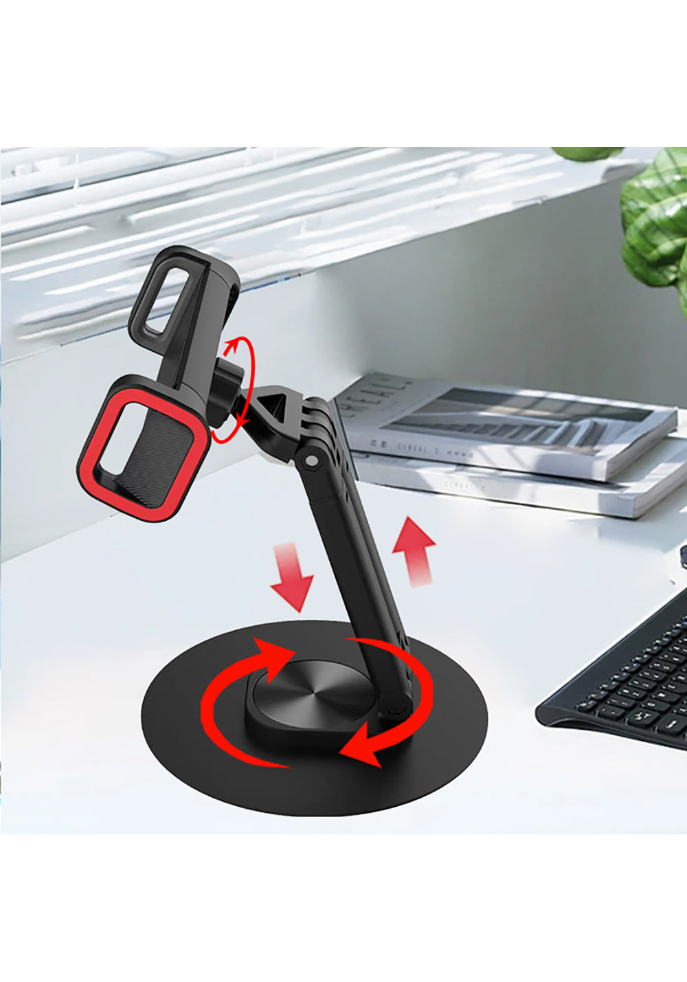Jmary MK-63 Ayarlanabilir Katlanabilir 360 Derece Dönebilen Telefon ve Tablet Standı