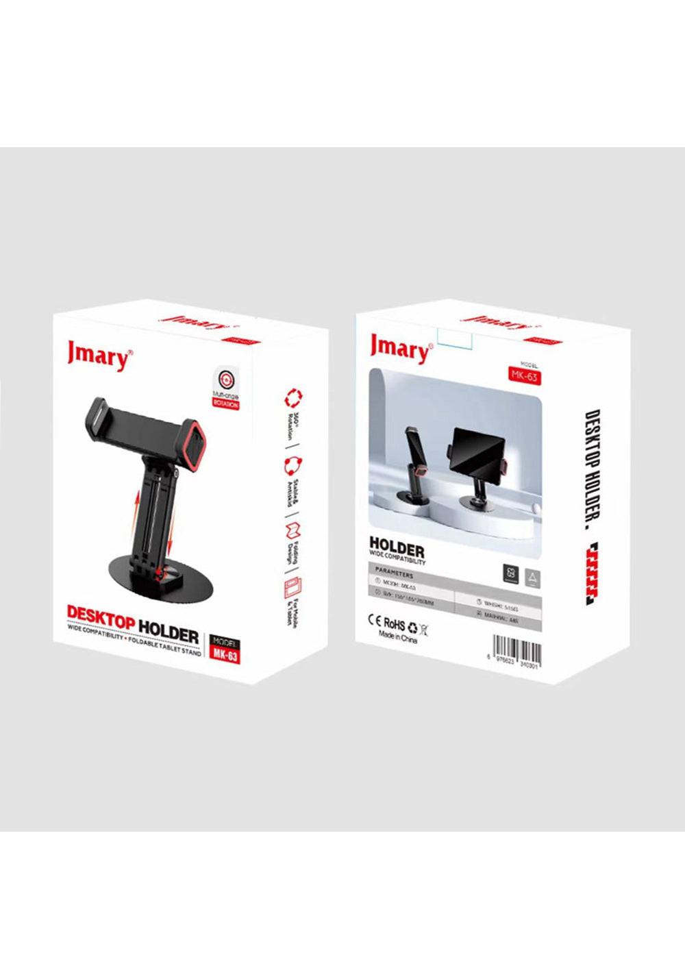 Jmary MK-63 Ayarlanabilir Katlanabilir 360 Derece Dönebilen Telefon ve Tablet Standı