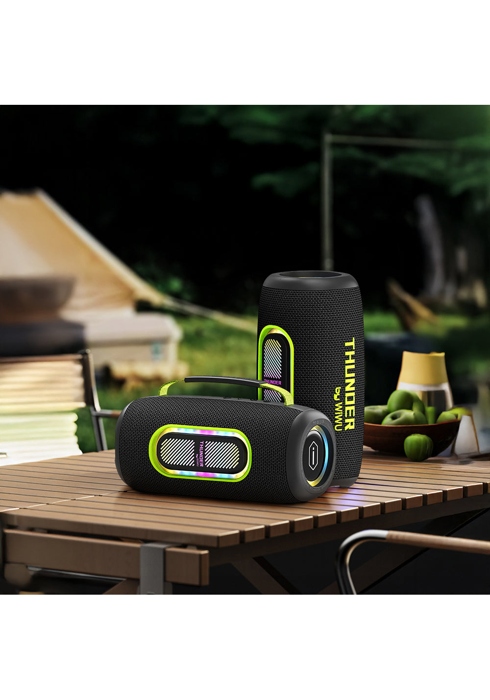 Wiwu H7 RGB Işıklı Askılı TWS Bluetooth Speaker Hoparlör v5.3 40W