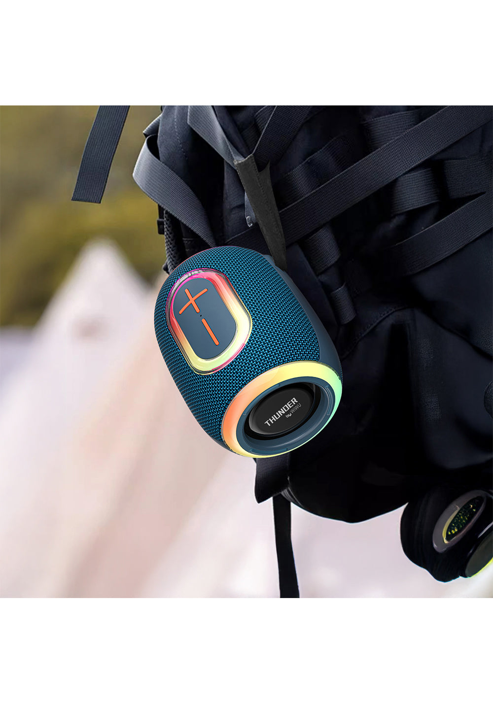 Wiwu H9 RGB Işıklı Askılı TWS Bluetooth Speaker Hoparlör v5.3 10W