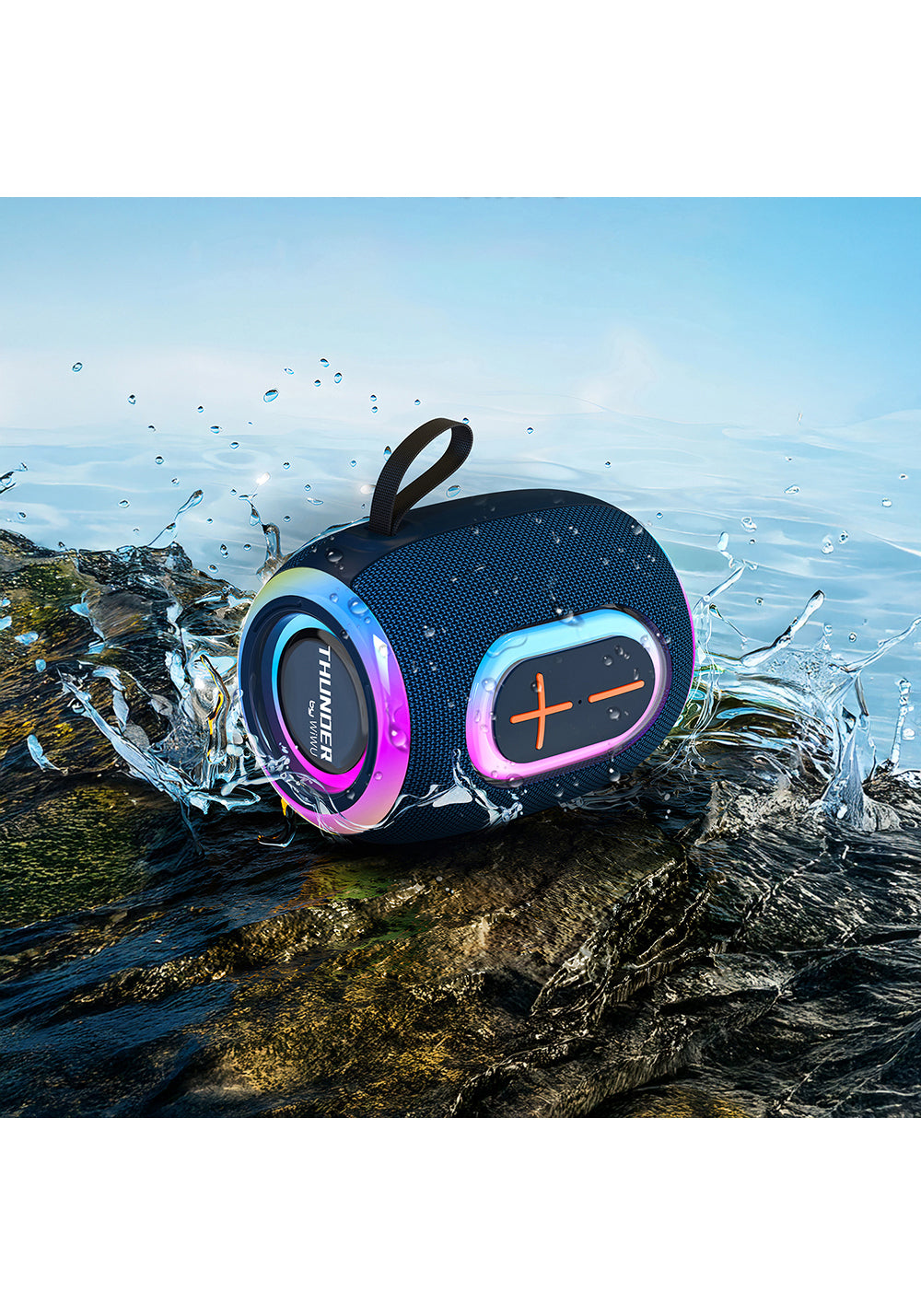 Wiwu H9 RGB Işıklı Askılı TWS Bluetooth Speaker Hoparlör v5.3 10W