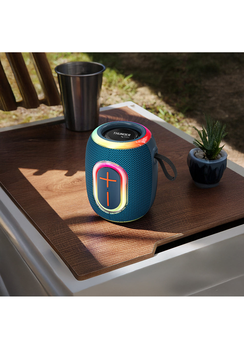 Wiwu H9 RGB Işıklı Askılı TWS Bluetooth Speaker Hoparlör v5.3 10W