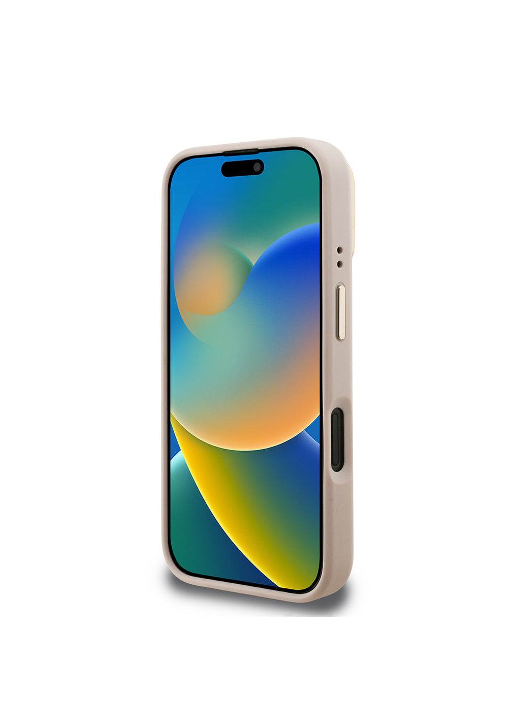 Apple iPhone 16 Plus Kılıf Guess Orijinal Lisanslı PU Deri 4G Desenli Metal Büyük 4G ve Yazı Logolu Kamera Standlı Kapak