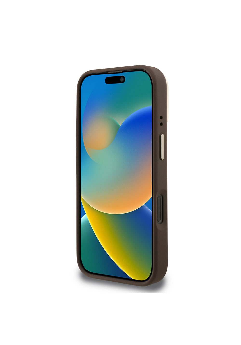 Apple iPhone 16 Pro Max Kılıf Guess Orijinal Lisanslı PU Deri 4G Desenli Metal Büyük 4G ve Yazı Logolu Kamera Standlı Kapak