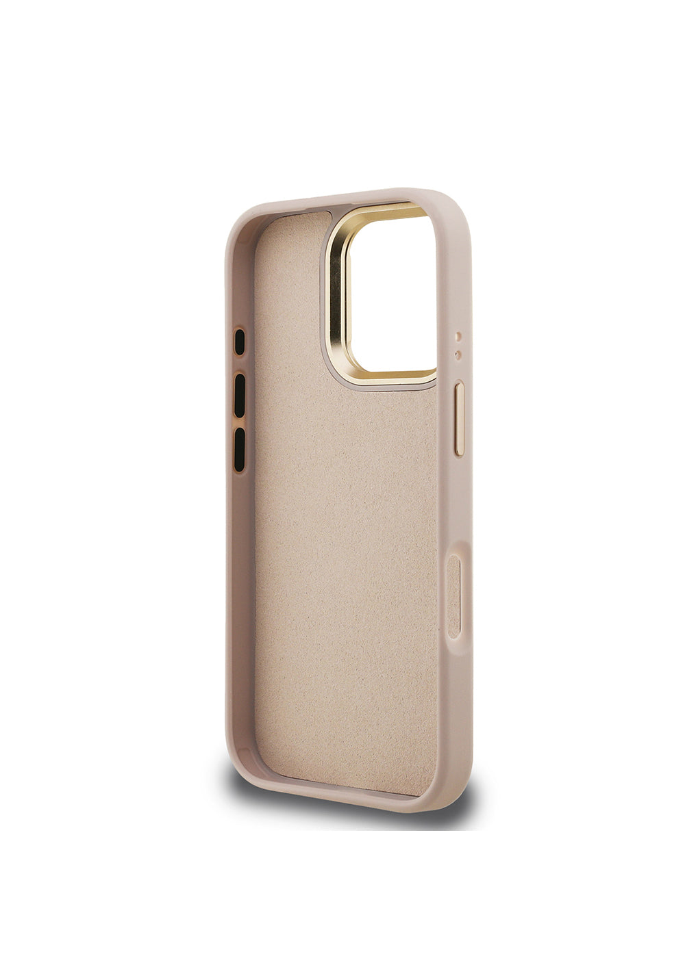 Apple iPhone 16 Pro Max Kılıf Guess Orijinal Lisanslı PU Deri 4G Desenli Metal Büyük 4G ve Yazı Logolu Kamera Standlı Kapak