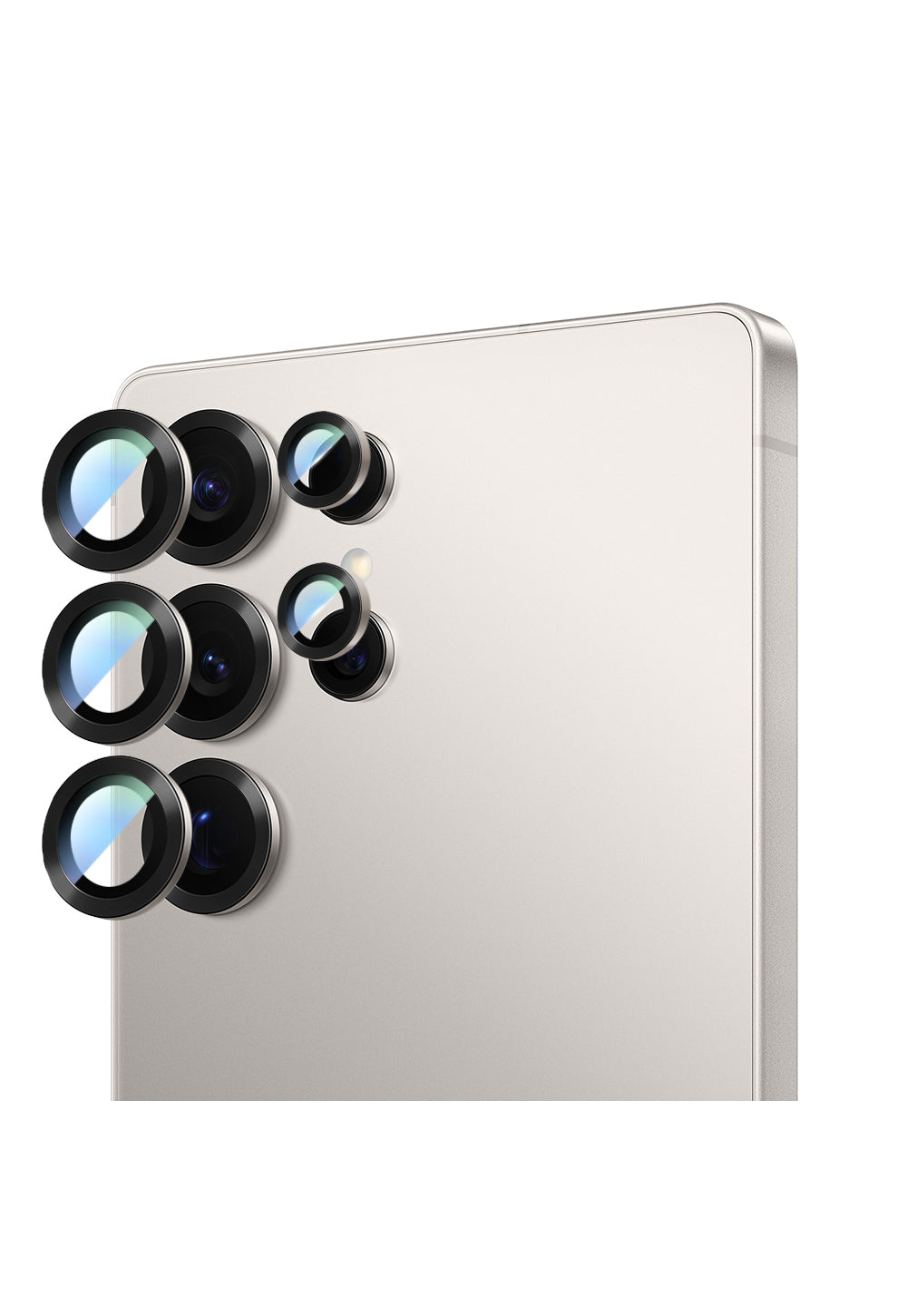 Galaxy S25 Ultra CaseWorld Alloy Serisi Oleofobik Anti Reflective Kamera Lens Koruyucu
