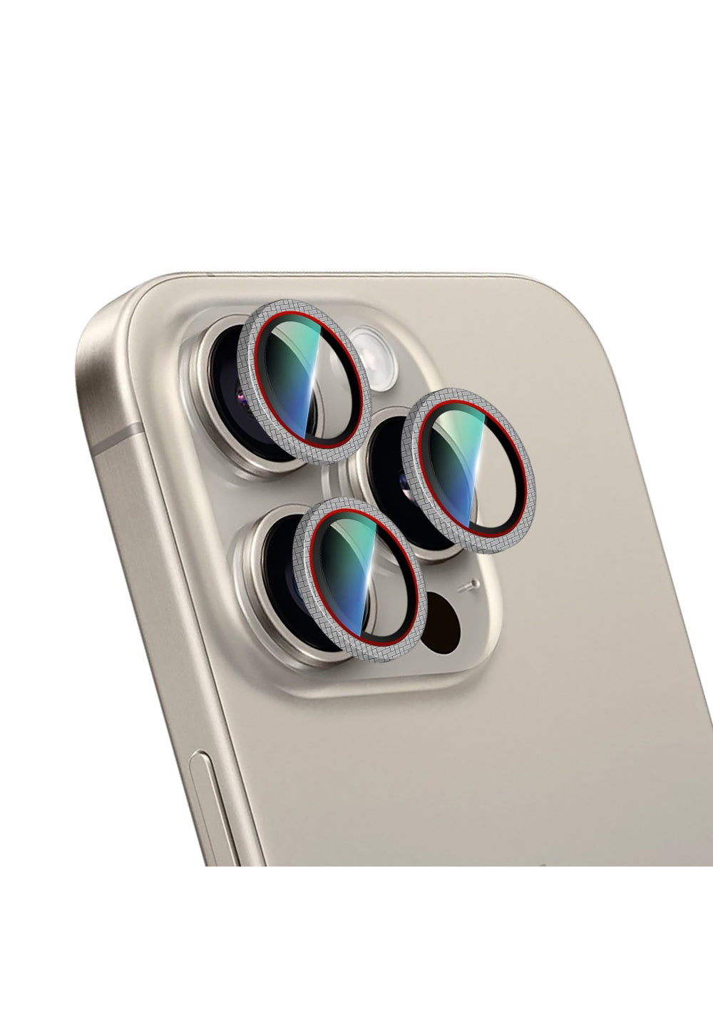 Apple iPhone 16 Pro Max CaseWorld Karbon Fiber Serisi Anti Reflective Ultra Clear Kamera Lens Koruyucu