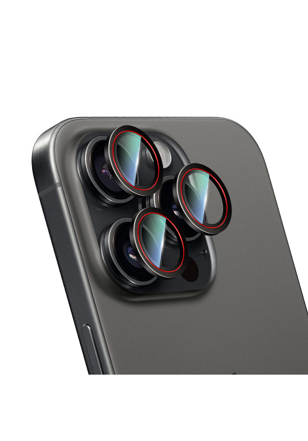 Apple iPhone 16 Pro Max CaseWorld Karbon Fiber Serisi Anti Reflective Ultra Clear Kamera Lens Koruyucu