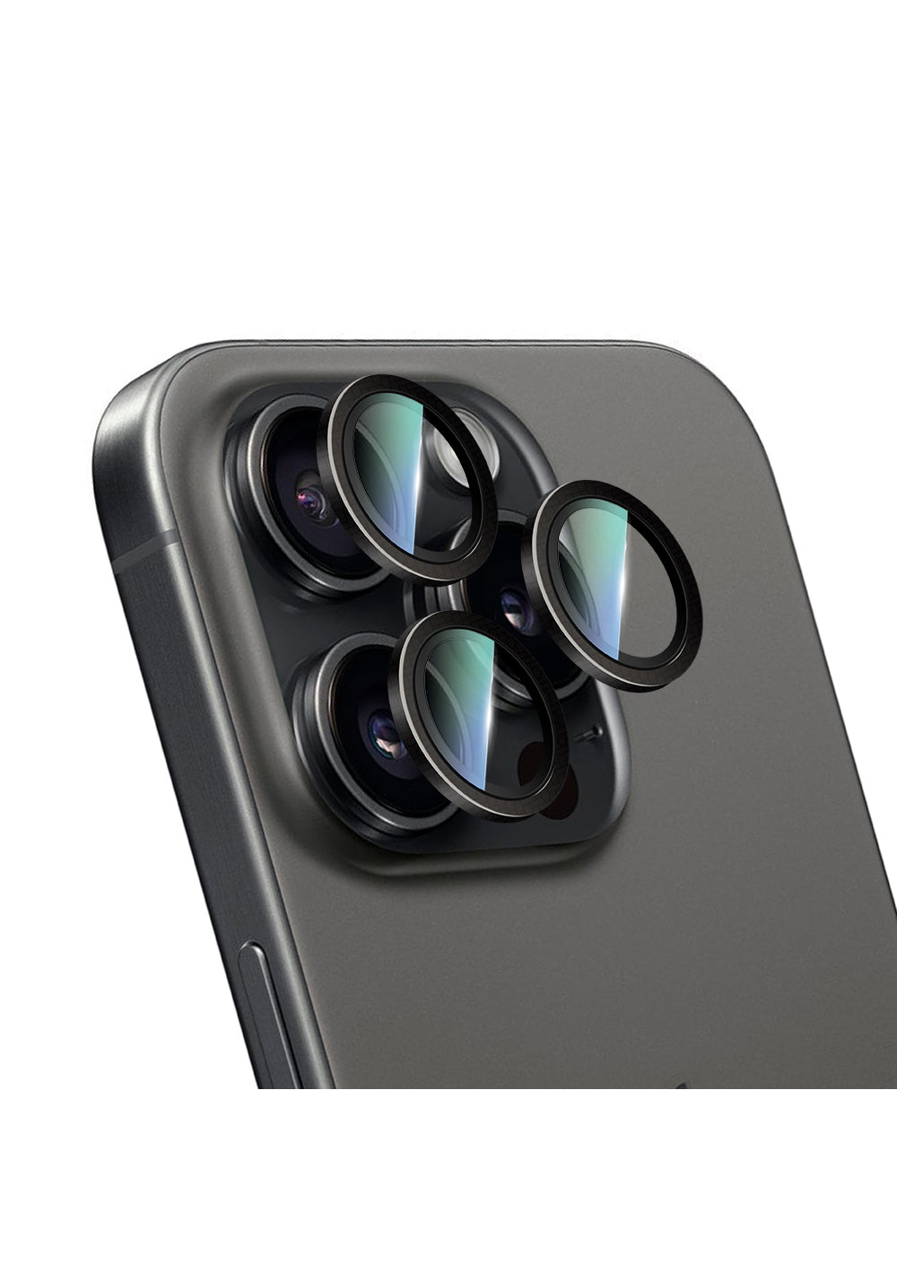 Apple iPhone 16 Pro Max CaseWorld Karbon Fiber Serisi Anti Reflective Ultra Clear Kamera Lens Koruyucu