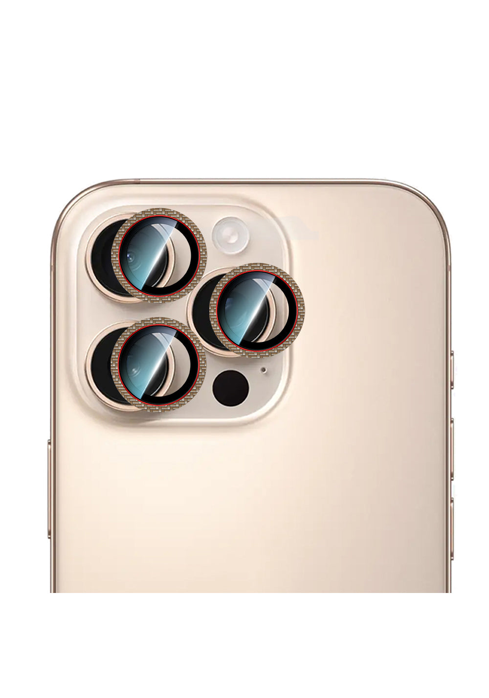 Apple iPhone 16 Pro Max CaseWorld Karbon Fiber Serisi Anti Reflective Ultra Clear Kamera Lens Koruyucu