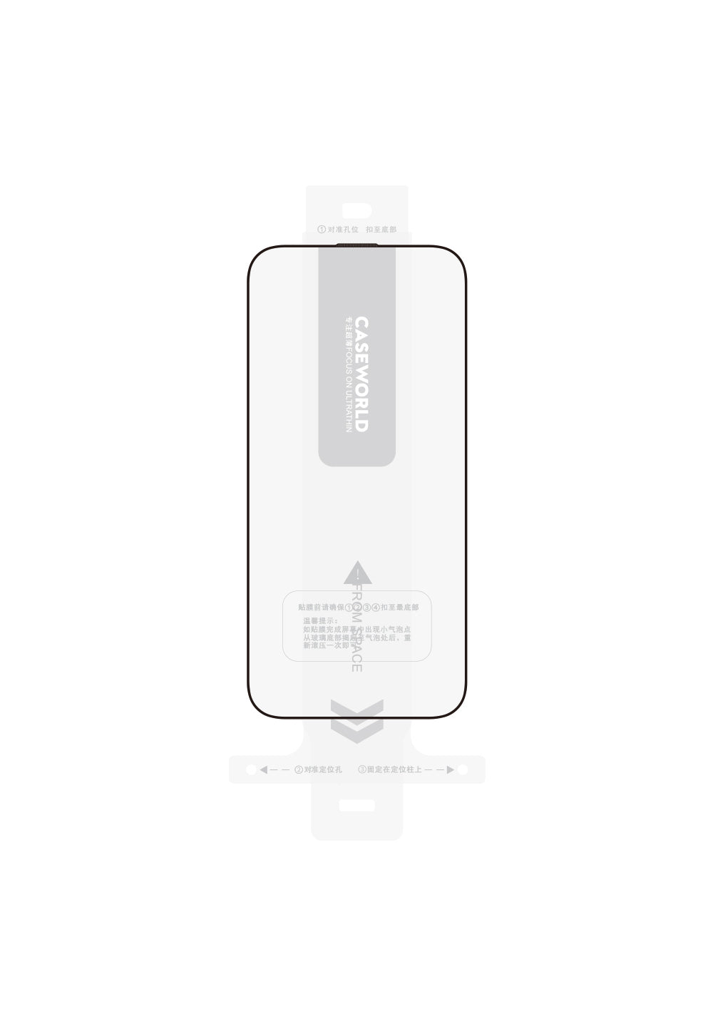 Apple iPhone 16 Pro CaseWorld Armor Serisi Eyesafe Teknolojili 0.15mm 3D Temperli Cam Ekran Koruyucu + Uygulama Aparatlı