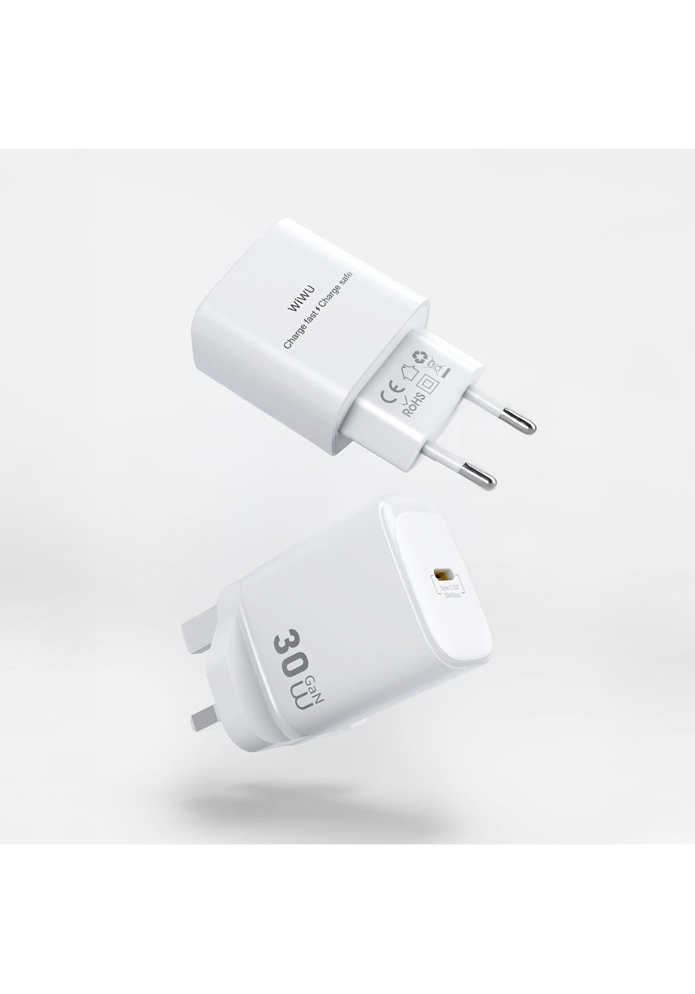 Wiwu Wi-G008 Essen Serisi GaN Tech PD Hızlı Şarj Özellikli Şarj Başlığı 30W