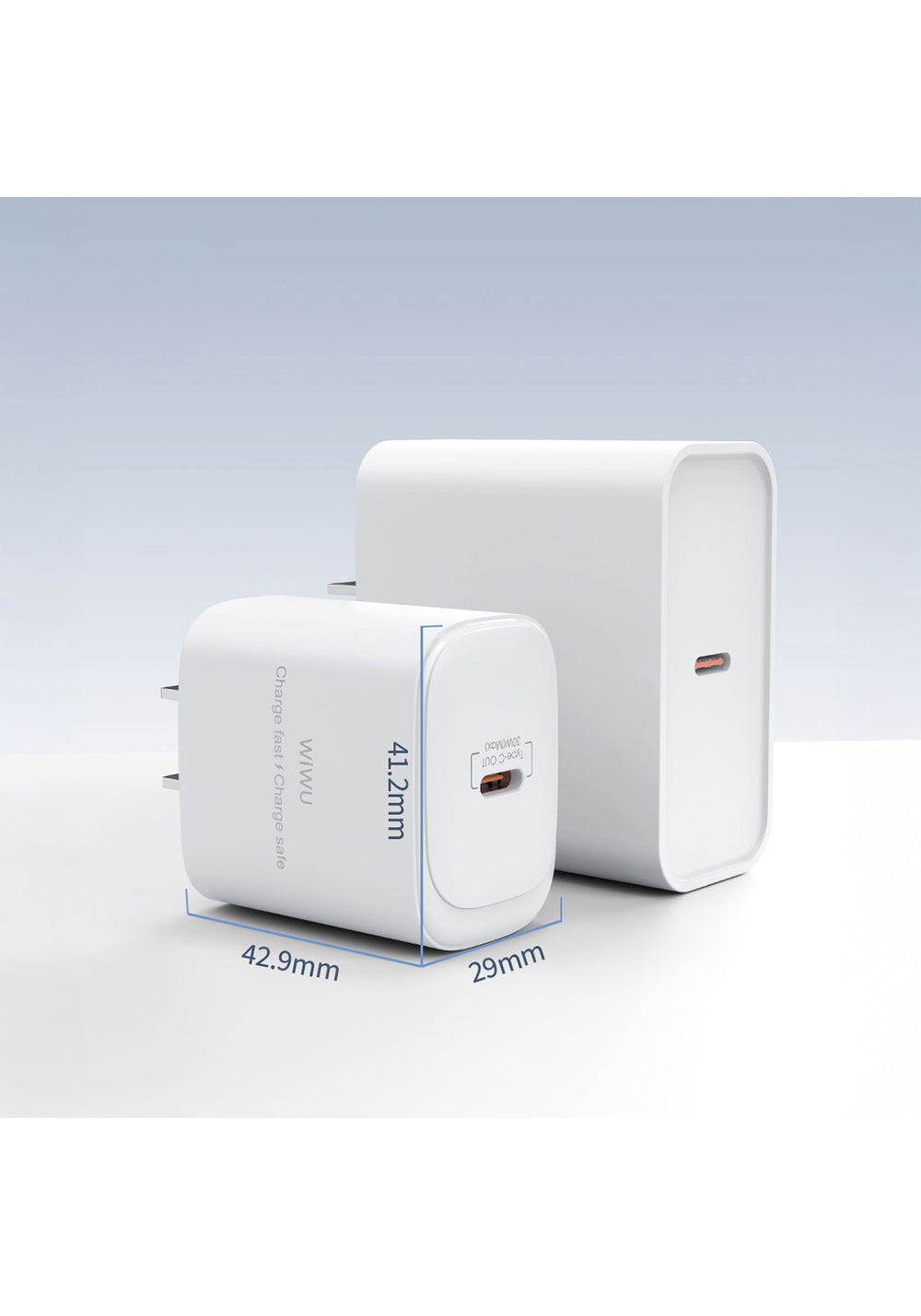 Wiwu Wi-G008 Essen Serisi GaN Tech PD Hızlı Şarj Özellikli Şarj Başlığı 30W