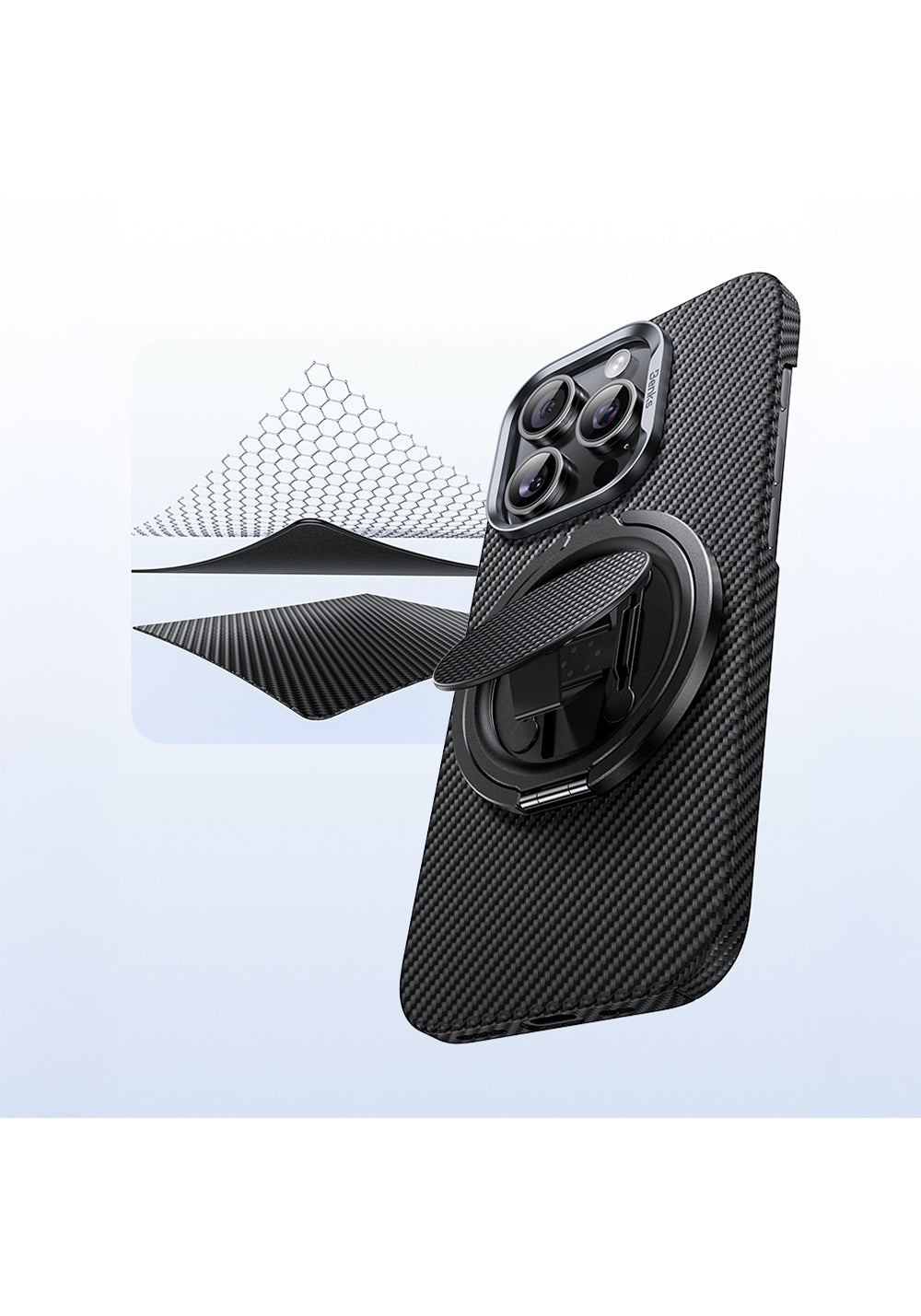 Benks L56 Magnetik 360 Derece Dönebilen ArmorPop Kevlar Tasarımlı Parmak Ring Stand