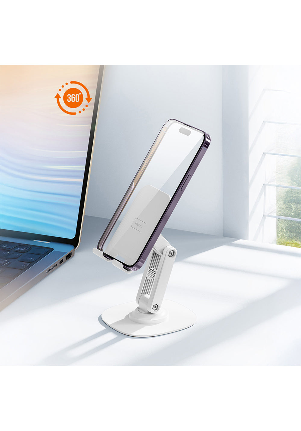 Recci RHO-M20 Ayarlanabilir Katlanabilir 360° Dönebilen Telefon ve Tablet Standı