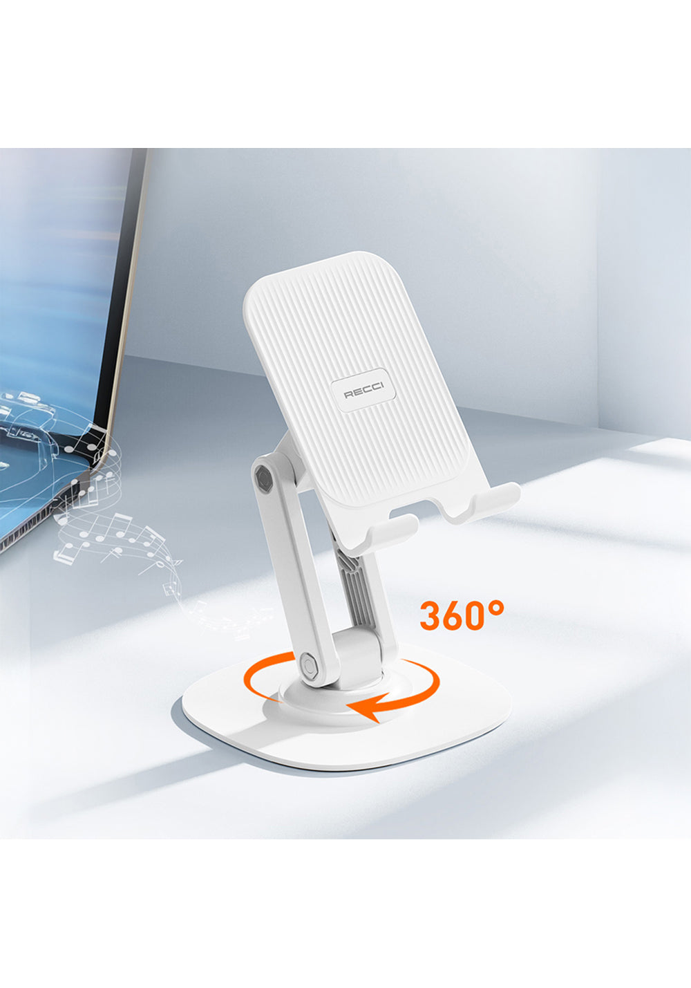 Recci RHO-M20 Ayarlanabilir Katlanabilir 360° Dönebilen Telefon ve Tablet Standı