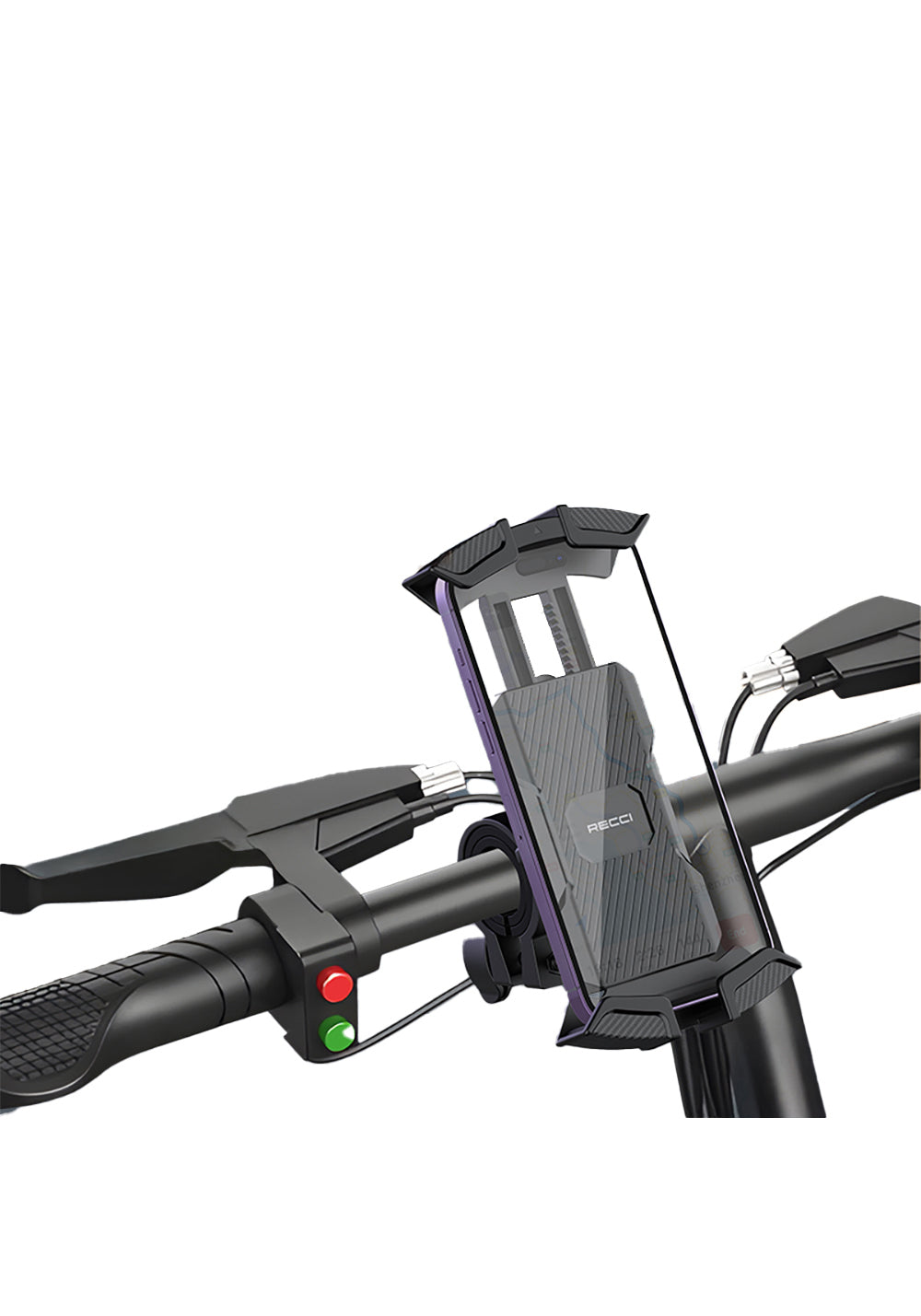 Recci RHO-C33 360° Derece Dönebilen Ayarlanabilir Motosiklet ve Bisiklet Telefon Tutucu