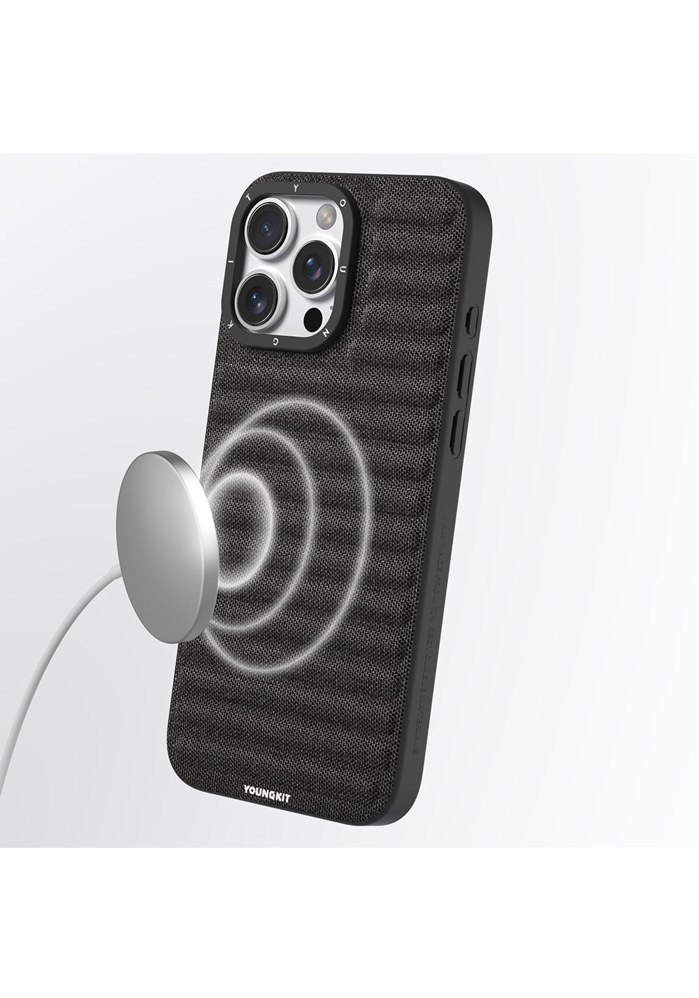 Apple iPhone 16 Pro Max Kılıf Manyetik Şarj Uyumlu Youngkit Canvas Serisi Kapak