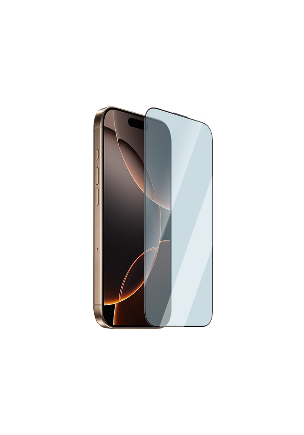 Apple iPhone 16 Pro CaseWorld 3D Eyesafe Mavi Işık Teknolojili 0.15mm Temperli Cam Ekran Koruyucu + Uygulama Aparatı
