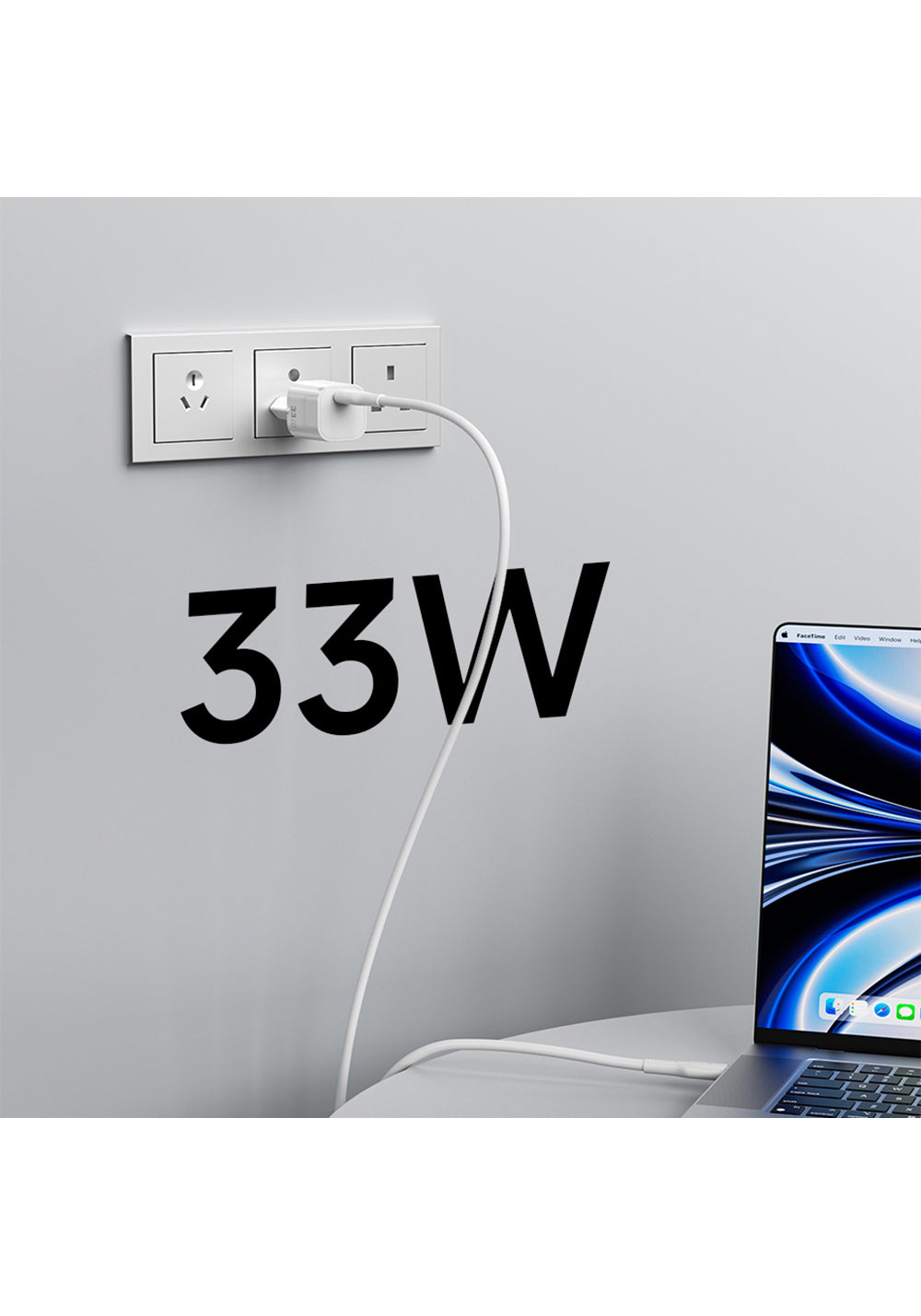 Wiwu Wi-G015 Cube Serisi GaN Tech PD Hızlı Şarj Özellikli Mini Şarj Başlığı 33W