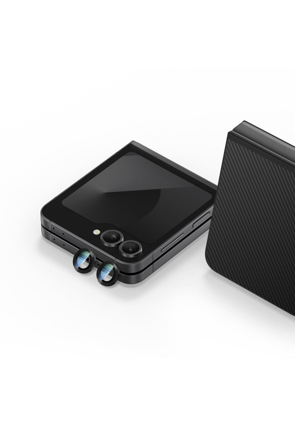 Galaxy Z Flip 6 CaseWorld Alloy Serisi Oleofobik Anti Reflective Kamera Lens Koruyucu