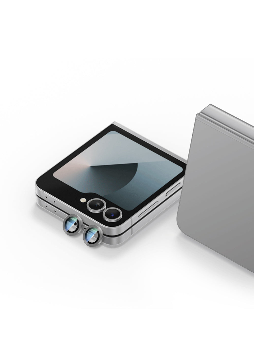 Galaxy Z Flip 6 CaseWorld Alloy Serisi Oleofobik Anti Reflective Kamera Lens Koruyucu